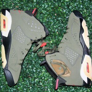Size 10 - Jordan 6 Retro x Travis Scott Mid Olive